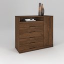 Ver imagem 1 de Cômoda Portugal 5 Gavetas com Sapateira - Mademarcs