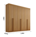 Ver imagem 2 de Guarda Roupa Milano 6 Portas 6 Gavetas - D'Doro Móveis:Cinamomo