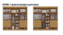 Ver imagem 3 de Guarda Roupa Milano 6 Portas 6 Gavetas - D'Doro Móveis:Cinamomo