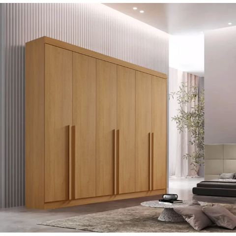 Guarda Roupa Milano 6 Portas 6 Gavetas - D'Doro Móveis:Cinamomo