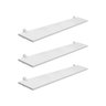 Kit com 3 Prateleira Estante Mdf Branca 20x80 - 1