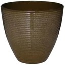 Ver imagem 1 de Vaso de Planta Grande Decorativo para Sala Auto Brilho 47cm (liso/marrom-claro)