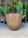Ver imagem 3 de Vaso de Planta Grande Decorativo para Sala Auto Brilho 47cm (liso/marrom-claro)