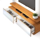 Ver mais imagens de Estante para TV até 70 Polegadas 2 Gavetas com Espelho e LED Citta Dj Móveis