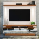 Ver imagem 1 de Estante para TV até 70 Polegadas 2 Gavetas com Espelho e LED Citta Dj Móveis