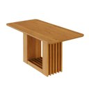 Ver imagem 3 de Mesa de Jantar Retangular 160x80cm 100% MDF Jambu CabeCasa MadeiraOriginals Marrom/Cinamomo