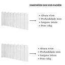 Ver imagem 6 de Cabeceira Painel Cama King Box Nuvem Suede Sandy 195 cm:Branco