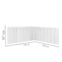 Ver imagem 3 de Cabeceira Painel Cama King Box Nuvem Suede Sandy 195 cm:Branco