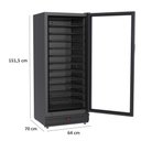 Ver imagem 3 de Adega 285 para 83 Garrafas 285 Litros Preto Fosco 220v - Venax