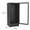 Adega 285 para 83 Garrafas 285 Litros Preto Fosco 220v - Venax - 3