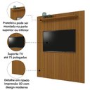 Ver imagem 3 de Painel para Tv até 75 Polegadas Ripado 3d Egeo C/ Prateleira 1,80m Cedro