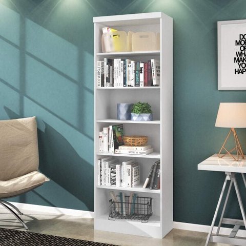 Estante para Livros 5 Prateleiras 183cmx61cm Linus