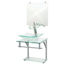 Ver imagem 1 de Gabinete de Vidro 40cm para Banheiro Cuba Quadrada Incolor - Dahora