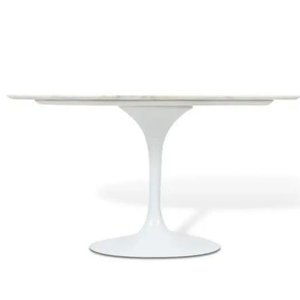 Mesa de Jantar Tulipa Saarinen Oval 244x137cm Laqueada - Branco