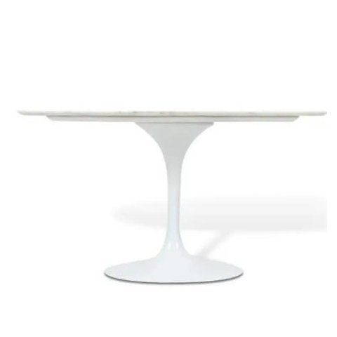 Mesa de Jantar Tulipa Saarinen Oval 244x137cm Laqueada - Branco