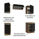Ver imagem 5 de Armário de Cozinha Compacta 180cm Rustic/Preto Glamy Madesa 12