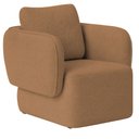 Ver imagem 1 de Poltrona Decorativa Sala de Estar Duna Bouclé Terracota - Nexta Casa