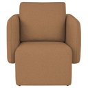 Ver imagem 4 de Poltrona Decorativa Sala de Estar Duna Bouclé Terracota - Nexta Casa