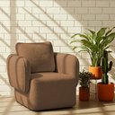 Ver imagem 2 de Poltrona Decorativa Sala de Estar Duna Bouclé Terracota - Nexta Casa