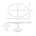 Ver imagem 2 de Mesa de Jantar Tulipa Saarinen Oval 235x122cm Laqueada - Preto