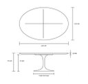 Ver imagem 2 de Mesa de Jantar Tulipa Saarinen Oval 235x122cm Laqueada - Preto