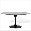 Ver imagem 1 de Mesa de Jantar Tulipa Saarinen Oval 235x122cm Laqueada - Preto