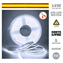 Ver imagem 5 de Fita Led Cob Corte Livre 14w 528 Led’s 12v Ip20 5 Metros Frio 6500k