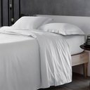 Ver imagem 2 de Jogo de Cama 4 Peças 300 Fios Algodão Branco/Prata Festonê Lázio Kacyumara - Casa k