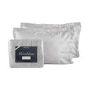Ver imagem 2 de Kit Colcha Cobre Leito Casal 3pç Montblanc Tafeta Chumbo
