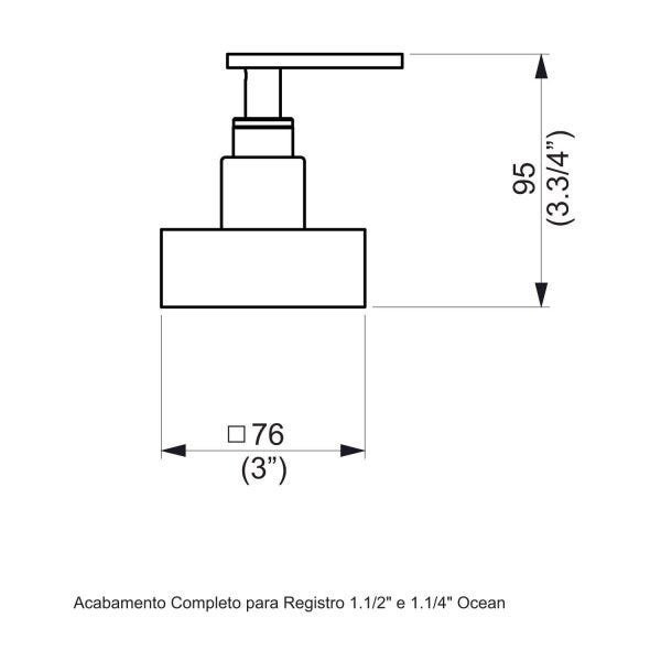 Acabamento para Registro DN32 40 Ocean Perflex - 3