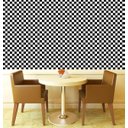 Ver imagem 3 de Papel de Parede Xadrez Branco Preto Autocolante Sala Quarto