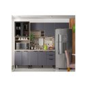 Ver imagem 1 de Cozinha Modulada Firenze FI0006 Avena Grafito - Demóbile Avena Grafito