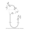 Ver imagem 3 de Chuveiro de Parede com Ducha Manual 5 Jatos Slim Perflex