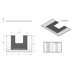 Vidro Reto para Coifa de Parede 75 cm - 2