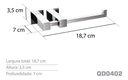 Ver imagem 3 de Papeleira de Parede para Banheiro em Aço Inox - Kromus QD0402