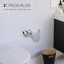 Ver imagem 5 de Papeleira de Parede para Banheiro em Aço Inox - Kromus QD0402