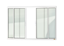 Ver imagem 1 de Janela Alumínio Confort 4F.100 x 200 V.Liso Branco Brimak