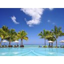 Ver imagem 2 de Papel De Parede Praia Mar Céu Azul Piscina 3D Npr240