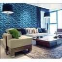 Ver imagem 2 de Placa 3d Pétala Pvc Autoadesiva 50x50cm Branco Fosco