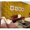 Ver imagem 3 de Placa 3d Pétala Pvc Autoadesiva 50x50cm Branco Fosco