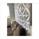 Ver imagem 4 de Placa 3d Pétala Pvc Autoadesiva 50x50cm Branco Fosco