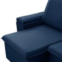 Ver imagem 5 de Sofá 3 Lugares Retrátil Reclinável para Sala 205cm Malfati F04 Veludo Azul - Lyam Decor