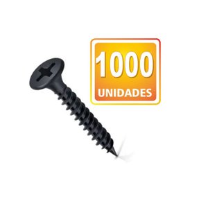 Parafuso Drywall 3,5x55 Trombeta Preto Com 1000un Vila
