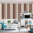Ver imagem 3 de Papel de Parede Listra Vermelho Escuro Autocolante Sala