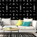 Ver imagem 2 de Papel de Parede Preto Cabeleireiro Retro Autocolante Lavável