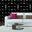 Ver imagem 4 de Papel de Parede Preto Cabeleireiro Retro Autocolante Lavável