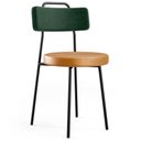 Ver imagem 3 de Kit 6 Cadeiras Cozinha Sala Jantar Barcelona L02 Facto Verde Musgo Couríssimo Whisky - Lyam Decor