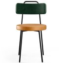 Ver imagem 6 de Kit 6 Cadeiras Cozinha Sala Jantar Barcelona L02 Facto Verde Musgo Couríssimo Whisky - Lyam Decor