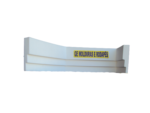 Roda Teto, Moldura De Teto, Sanca Teto De Eva Adesivo E Flexível *e1 7cmx 1,5cm 25 Metros* Branco