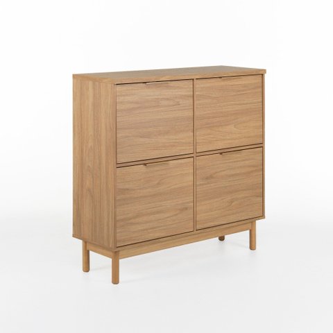 Sapateira Kaki 4 Portas 105 Cm X 35 Cm Tauari